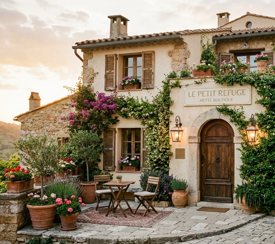 Sample boutique hotel profile preview